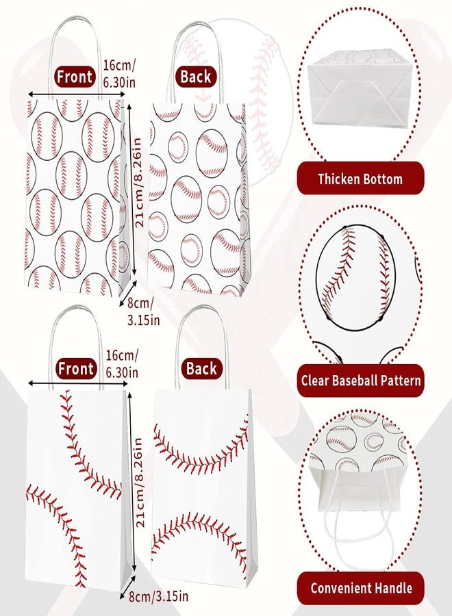 japleed 32PCS Baseball Party Favors, 16PCS Baseball Gift Bags and 16PCS Baseball Charms, Baseball Party Decorations Baseball Birthday Party Supplies Goodie Bags Adjustable Sport Gifts for Teams - Image 2